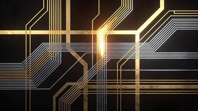 Abstract lines on dark background