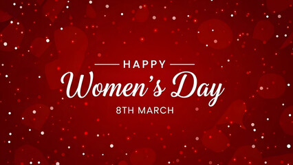 Happy women's day celebration on 8th march with empowerment and equality