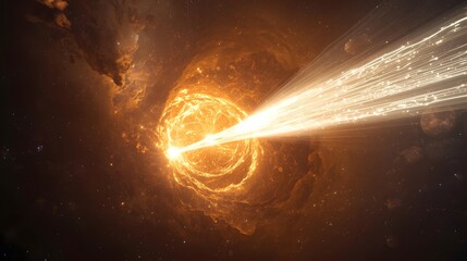 A Radiant Convergence of Cosmic Energy Eternal Illumination Across the Infinite Golden Nebula, The Celestial Singularity.