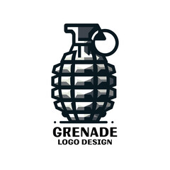 Grenade Vector Logo Design 