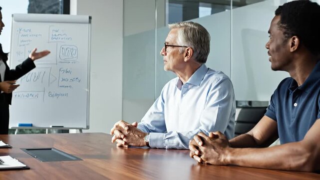Two men in a business meeting