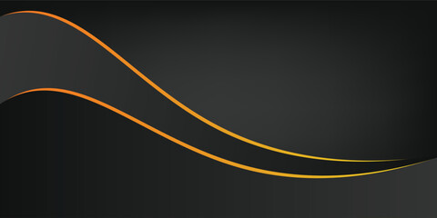 Luxurious and elegant abstract decoration with overlapping layers of black and gold. Perfect for a presentation of luxury and serenity.