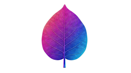 Gradient Leaf with Intricate Veins