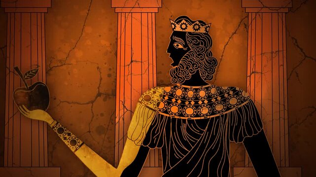 king midas turning everything into gold with his touch