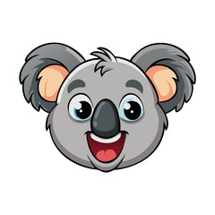 Cute koala wear uniform holding basketball cartoon clip art illustration