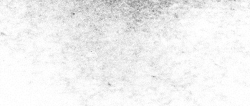 Rough abstract sand texture. Dotted grainy noise powder background. Stippled grungy grit wallpaper. Distressed gritty dust particles overlay. Scattered tiny specks, speckles and flecks surface. Vector