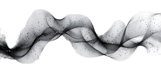 Gray white abstract and Gray white background with flowing particles High quality photo