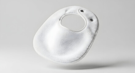 White Plastic Object on White Background.