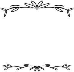 Obraz premium This is a line drawing of a letter frame.