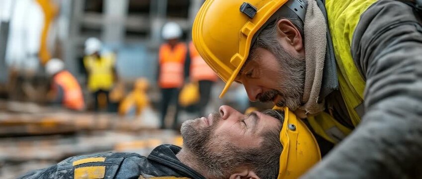 After an accident, a builder saved a coworker.