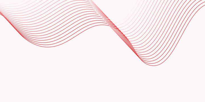 Abstract red wavy lines background vector desin technology illustratio eps10