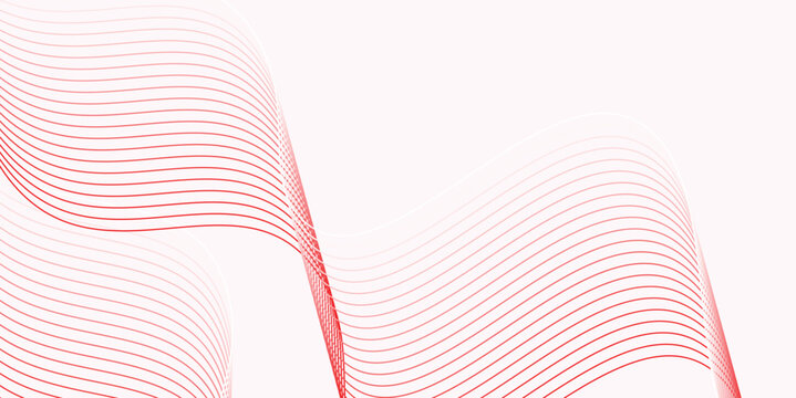 Abstract red wavy lines background vector desin technology illustratio eps10