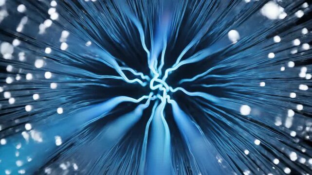 Electrical Energy: An abstract depiction of an energy surge radiates a compelling visual representation of electrical currents.