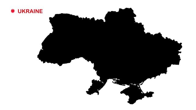 Ukraine Map 11 abstract animated video footage with smooth motion background for modern digital design, presentations, advertising visuals and creativ