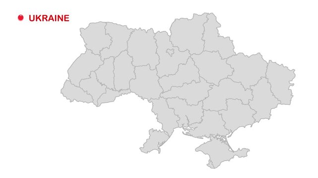 Ukraine Map 12 abstract animated video footage with smooth motion background for modern digital design, presentations, advertising visuals and creativ