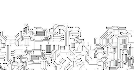 Abstract digital background with technology circuit board.  Vector design.