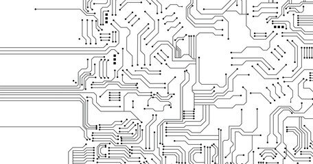 Abstract digital background with technology circuit board.  Vector design.