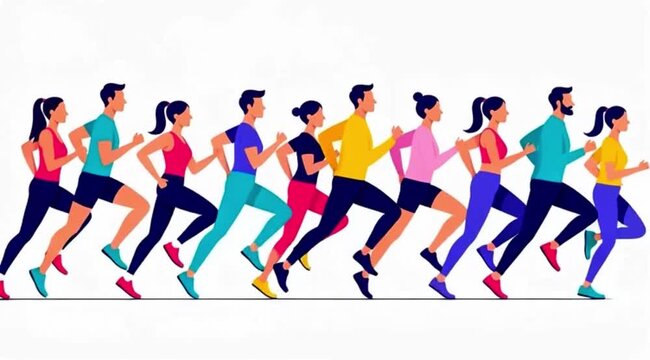 vector illustration of a dancing girls