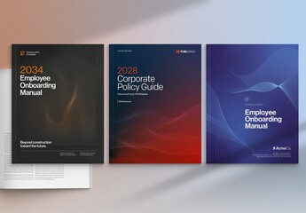 Report Brochure Cover Templates for Creative Modern & Minimalist Design Styles for Front Page Layout