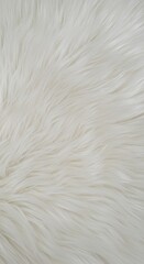 Fototapeta premium Close up view of soft synthetic white fur texture providing a plush and luxurious background surface material. Ideal for winter themes ,comforting ,sheep ,abstract