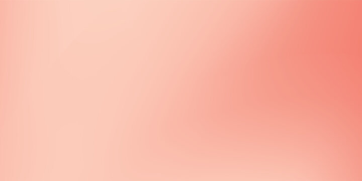 Bright tender vector watercolor red and coral gradient background. Abstract soft wavy peach and pink mesh gradient wallpaper for nature sky concept