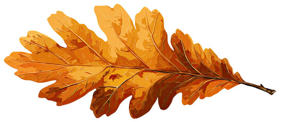 A single, detailed depiction of a golden, decaying leaf, with an intricate network of veins visible