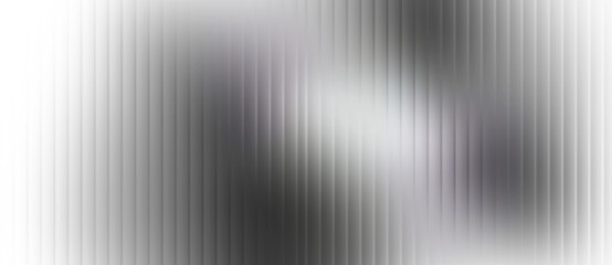 Monochrome glass abstractions in transparent black and white, softened with subtle blur, highlighting vertical ribbed textures, organic blob-like forms, and gently fading gradient layers. © Sherina