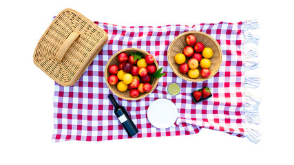 A vibrant collection of colorful Easter eggs with ribbons is isolated on a white background like sweet candy or fresh fruit to create a healthy, heart-shaped snack display of pink and yellow