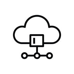 Cloud Service Provider Vector Illustration