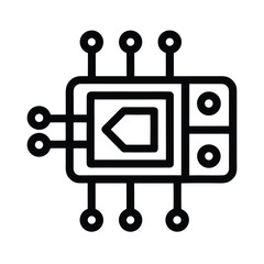 Hardware Overview Interface Vector Illustration