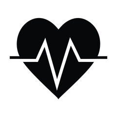 Heartbeat ECG Vector Illustration