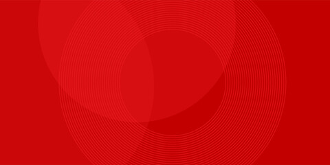 White circle geometric red abstract background. vector