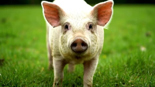 pig in the grass