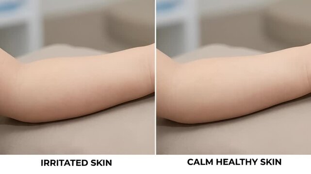 Irritated Skin to Calm Healthy Skin Transformation, Irritated Skin Repair Skincare Video Showing Irritated Skin Before and After Treatment, sensitive skin treatment before after