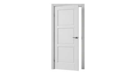 White door with silver handle interior door interior