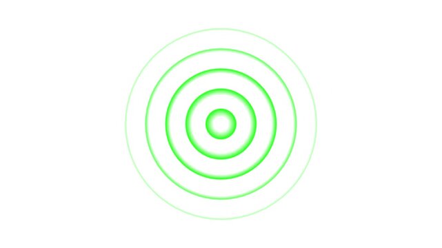 Concentric circles radiating outwards in grayscale on white background for abstract ripple wave signal pattern and modern minimal design concept