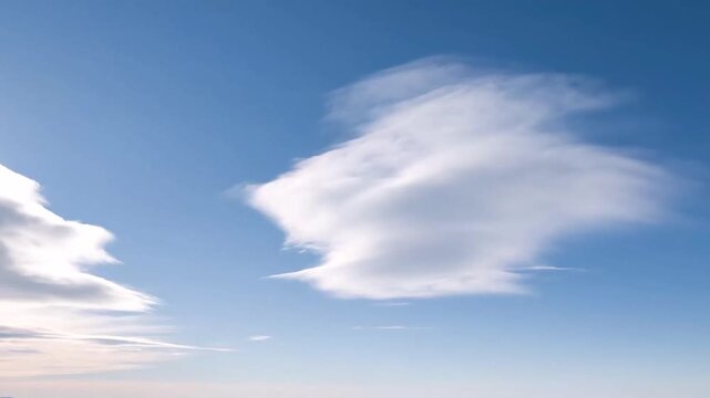 Cold Cloudy Sky With Smooth Motion And Clear Mood Video