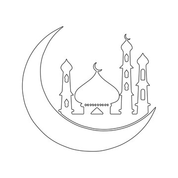 Ramadan Pattern Background Mosque Sign Ramadan Mubarak Ramadan Karim in vector art
