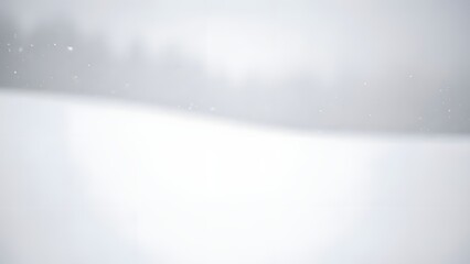 Soft white snowy blur background with winter light and minimal cold atmosphere