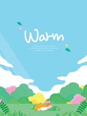 밝은 봄 꽃 백그라운드 06
