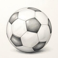 soccer ball on white background