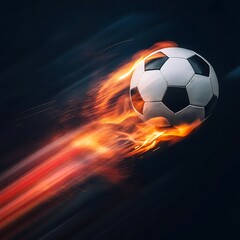 soccer ball in fire