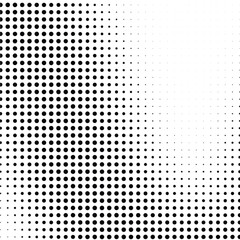 Wavy gradient halftone dots pattern texture background
