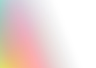 Colorful gradient blend fading orange to green on transparent background
