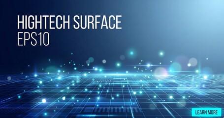 Future technology. Hightech electronic cloth. Particle grid. Cloud network. IOT ai science ai