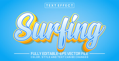 Surfing font Text effect editable
