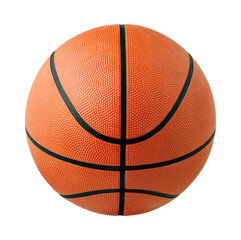 Orange basketball ball isolated on white