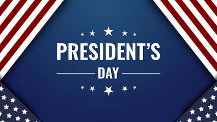 Obraz premium Celebration and recognition of Presidents Day in the United States