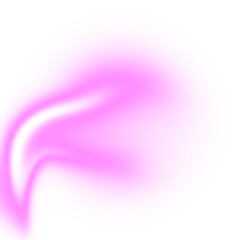 Obraz premium Abstract purple light streak with a glowing effect on transparent background