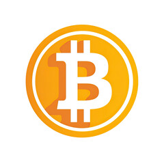 Graphic of a gold-colored coin with a large white letter "B". A white shadow under the coin